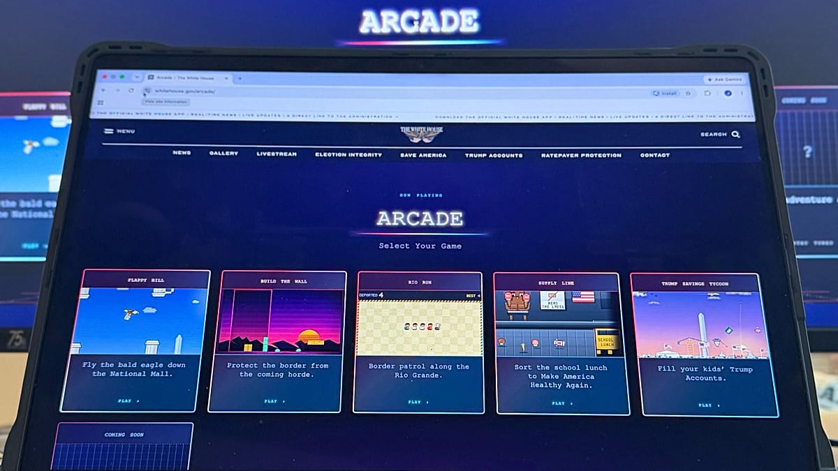 White House arcade games turn deportation into play, drawing outrage