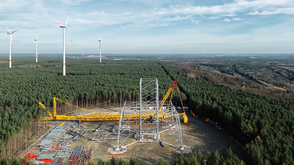 World's tallest wind turbine rises above Germany's coal country
